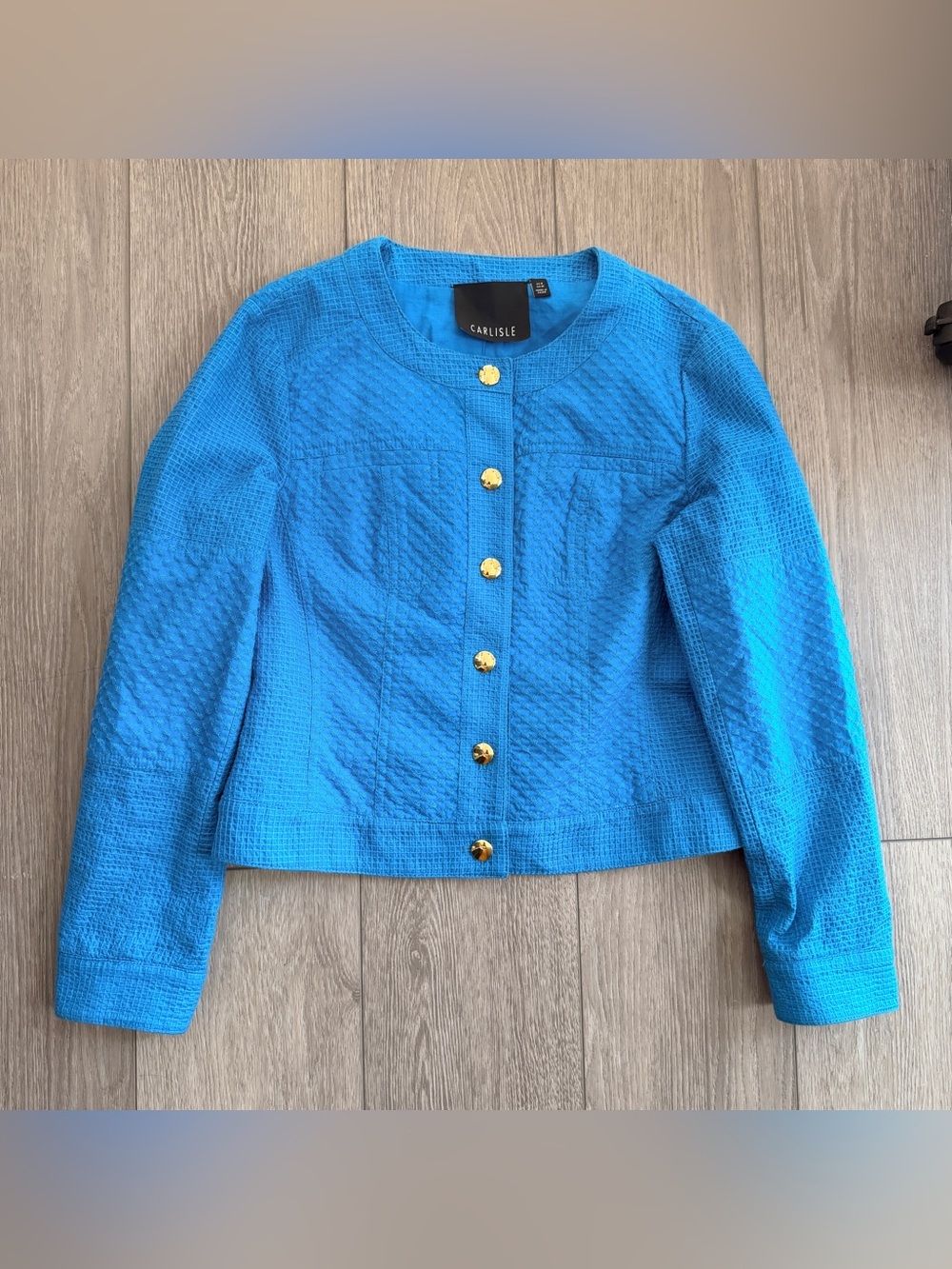 Carlisle blazer vibrant turquoise size 8 for women